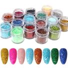 Kit 12 Glitter Sugar Para Unhas Decoradas Encapsuladas Gel