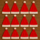 Kit 12 Gorro de Natal Vermelho Chapéu Papai Noel - Natal
