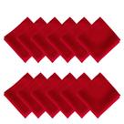 Kit 12 Guardanapo de Tecido Oxford 35x35cm Mesa Posta