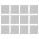 Kit 12 Guardanapo Renda Branco Poli-Bambu 45X45Cm Rafimex