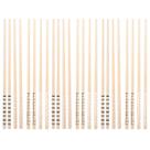 Kit 12 Hashis de Bambu Palitos de Comida Japonesa Sushi 24cm Estampas Geométricas