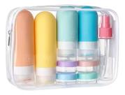 Kit 12 Itens De Viagem Portatil Silicone Organizador D/mala