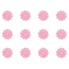 Kit 12 Jogo Americano Floral De Plástico Rosa 32Cm Rafimex