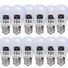 Kit 12 Lâmpada Led 9w 12v E27 Bateria Barco Solar Camping