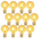 Kit 12 Lâmpada Led Filamento G80 4w Branco-quente Taschibra