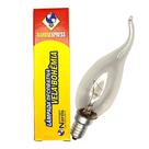 kit 12 Lâmpada Vela Bico Torto 40w 127v E14 Clara Branco quente