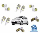 Kit 12 Lampadas Led Pingo Teto Placa Re Ford New Fiesta