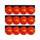 Kit 12 Lanternas Lateral 85mm Randon Âmbar Com Conector