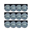 Kit 12 Lanternas Lateral 85mm Randon Cristal Com Conector