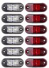 Kit 12 Lanternas Led 12/24v Vigia Teto Van Bau Caminhão Klx