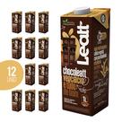 Kit 12 Leite De Amêndoas com Chocolate Leatt 1l Bebida Vegetal