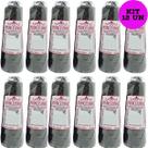 Kit 12 Linha Princesinha Fina Cor Preto 500 Metros 191 TEX Incomfio Trança
