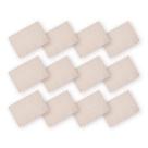 Kit 12 Lugar Americano Liso Poli-Linho Bege 35X50Cm Rafimex