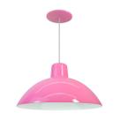 Kit 12 Luminária Pendente Chinesa 33cm Interior Branco Brilho Com Fiação 110/220v