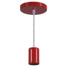 Kit 12 Luminária Pendente Soquete Copinho Lustre Retrô Em Alumínio 110/220v E27