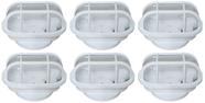 Kit 12 Luminarias Tartaruga Termoplast Branca Lente Cristal