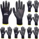 Kit 12 Luvas de Segurança PU Tatil Mecânico Logistica Volk