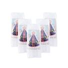 Kit 12 Maços com 08 Velas Votiva Palito Cada Branco c/ Imagem Nossa Senhora Aparecida