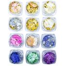 Kit 12 Madrepérola Encapsulamento Unhas de Gel, Arte Sedução