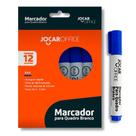 Kit 12 Marcador Para Quadro Branco Jocar Azul