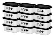 Kit 12 Marmitas Porta Mantimentos Potes Vasilhas Plásticas