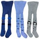 Kit 12 Meia Calça Infantil Menino Com Estampa Inverno Proteção Frio