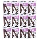 Kit 12 Meia Fina 3/4 Europeu Fio 20 Preta - Trifil Kit 12 Meia Fina 3/4 Europeu Fio 20 Preta - Trifil