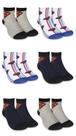 Kit 12 Meias Super Homem Algodão Infantil Inverno
