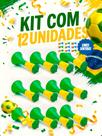 Kit 12 Mini Corneta Torcida Copa Mundo Vuvuzela Brasil Festa -