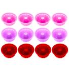 Kit 12 Mini Forma Redonda de Silicone Cupcake Pudim Forno Molde Sobremesa Cozinha Bolo Confeitaria
