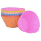 Kit 12 Mini Forminhas de Silicone Cupcake Sortidas Formas