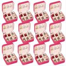 Kit 12 Mini Porta Joias Bijuteria armazenamento de colar Anéis Estojo Portátil viagem lembrancinha casamento 15 anos varias cores escolha a sua