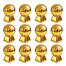 Kit 12 Mini Troféu Bola de Futebol Dourado Baleiro Acrílico Festa Copa do Mundo Lembrancinha Kit 12 Mini Troféu Bola de Futebol Dourado Baleiro Acrílico Festa Copa do Mundo Lembrancinha
