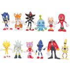 Kit 12 Miniaturas Sonic 5cm PVC Coleção Completa Sega