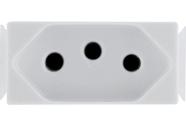 Kit 12 Modulo Tomada 2P T Tramontina 20 A 250 V Branco