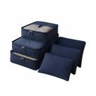 Kit 12 Organizadores Azul Mala de Viagem Tamanhos Variados