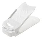 Kit 12 Organizadores de sapato com furo: sapato, saltos e tênis com regulagem de altura - Branco