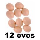 Kit 12 Ovos Artificiais Serve Para Indez De Galinha Poedeira