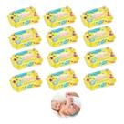 kit 12 pacotes 1200 toalhas umedecidas Clean Baby