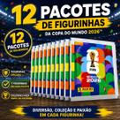 Kit 12 Pacotes Figurinhas Copa Do Mundo 2026 Panini Futebol Coleção Premium Em Estoque