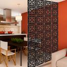 Kit 12 painel decorativo divisória de ambiente sala cozinha escritório painel em MDF premium Kit 12 painel decorativo divisória de ambiente sala cozinha escritório painel em MDF premium