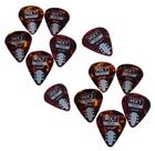 Kit 12 Palhetas Violao MXT 070mm - Shell Marron