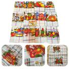 Kit 12 Panos De Prato Gigante Algodão Grande 67cm x 87cm Cozinha Estampados Roma