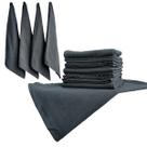 Kit 12 Panos de Prato Preto Artesanato Pano Gourmet 68x50cm