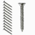 Kit 12 Parafuso 42x32mm Cabeça Chata Para Madeira Metal Parede Carpintaria Alvenaria Marcenaria Fixar