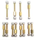 Kit 12 Parafusos Latão/ Porca inox Lanterna Fiat147 COD: 321