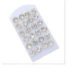 Kit 12 Pares Brinco Trio Ponto De Luz Tamanho 10mm atacado Strass Bijuterias cartela