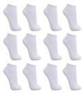 Kit 12 Pares de Meia Branca Cano Curto Unissex Tamanho 40-46 Kit 12 Pares de Meia Branca Cano Curto Unissex Tamanho 40-46