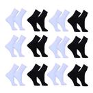 Kit 12 Pares De Meia Cano Alto Masculino Sport