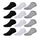 Kit 12 Pares de Meias Cano Medio Meia Masculino e Feminino Para Trabalho, Escola, Academia e Esportes Multicolorido